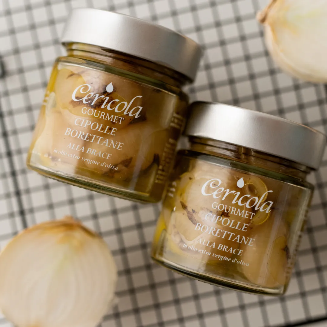 conserva cipolle borettane alla brace in olio extravergine di oliva oleificio cericola dettaglio 3