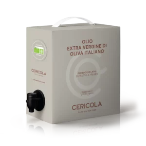 olio extravergine di oliva biologico denocciolato a freddo bag in box 1l oleificio cericola