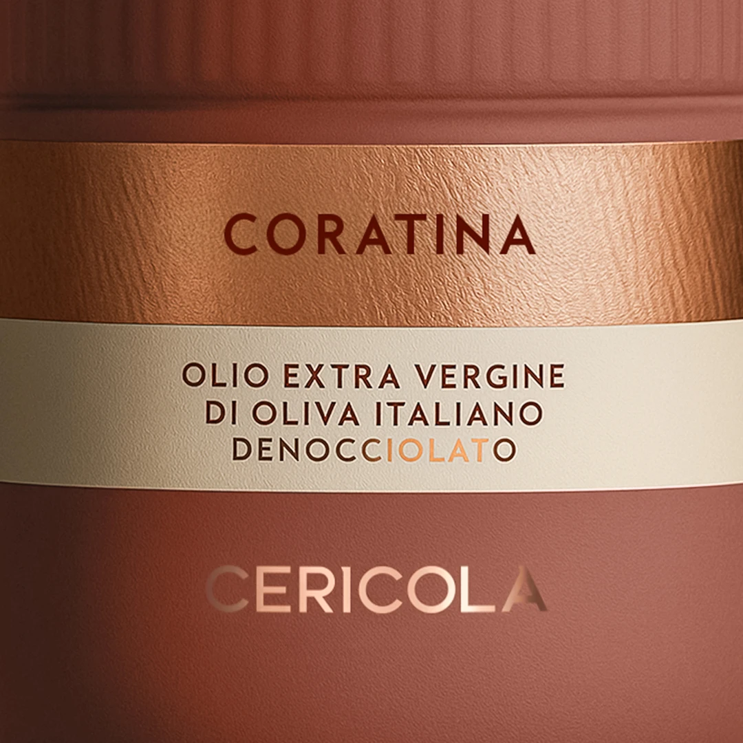 olio extravergine di oliva coratina monocultivar bottiglia oleificio cericola dettaglio 2