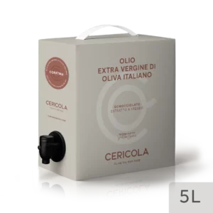 olio extravergine di oliva coratina monocultivar denocciolato a freddo bag in box var 5l oleificio cericola