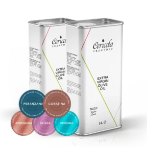 olio extravergine di oliva denocciolato latta 5l 2 pezzi oleificio cericola