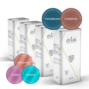 olio extravergine di oliva denocciolato latta 5l 4 pezzi oleificio cericola