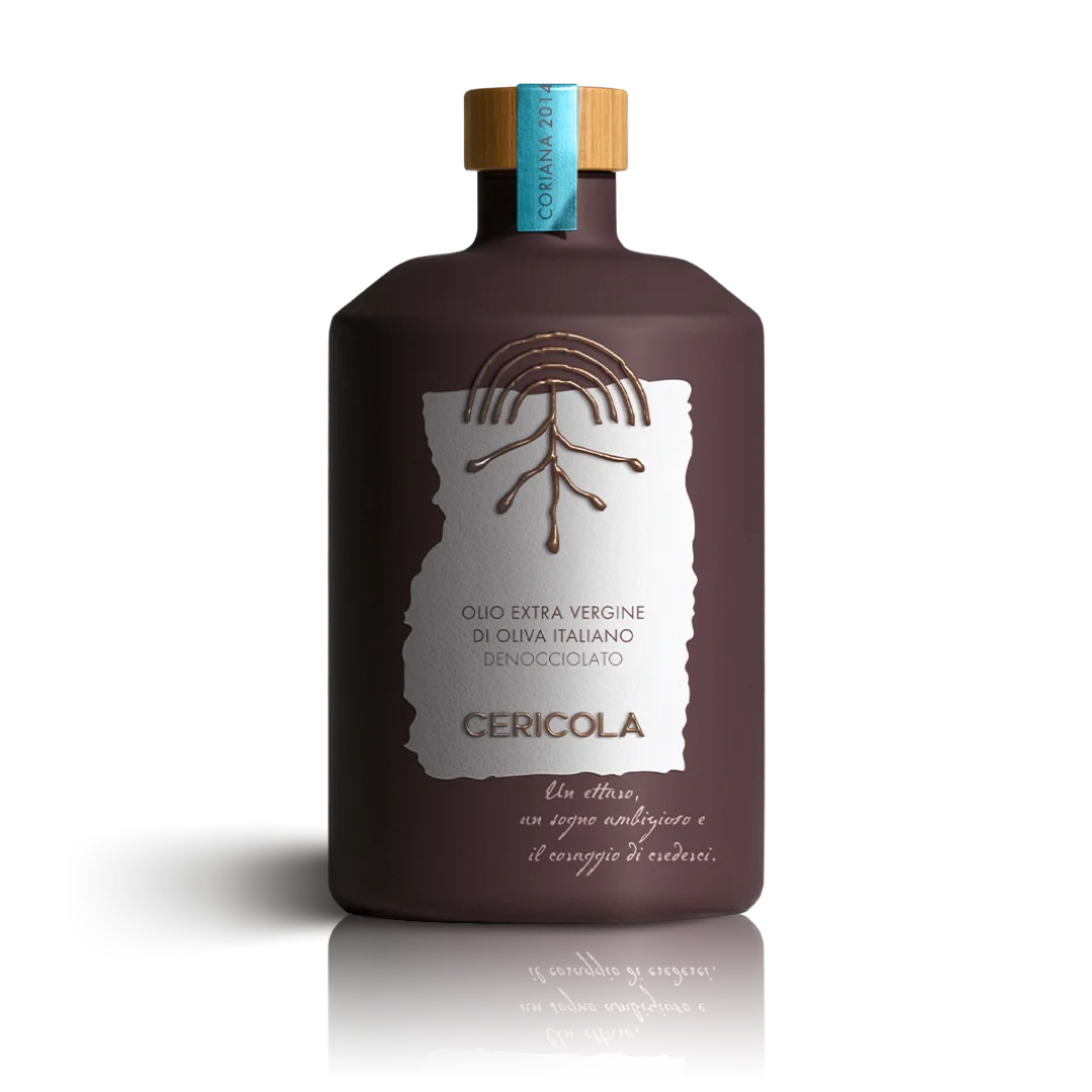 olio extravergine di oliva denocciolato superintensivo coriana bottiglia oleificio cericola