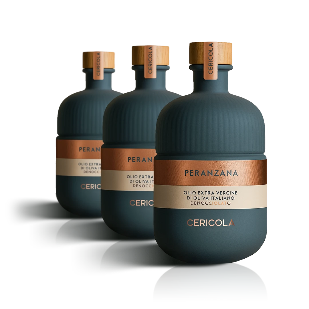 olio extravergine di oliva peranzana monocultivar bottiglia oleificio cericola 3 pezzi