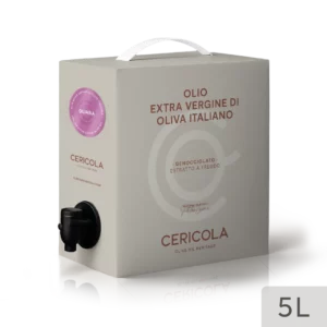 olio extravergine di oliva superintensivo oliana denocciolato a freddo monocultivar bag in box var 5l oleificio cericola